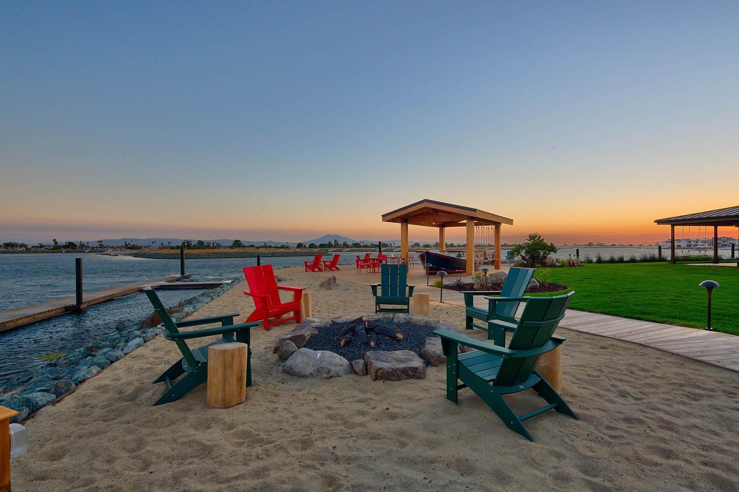 island camp fire pit